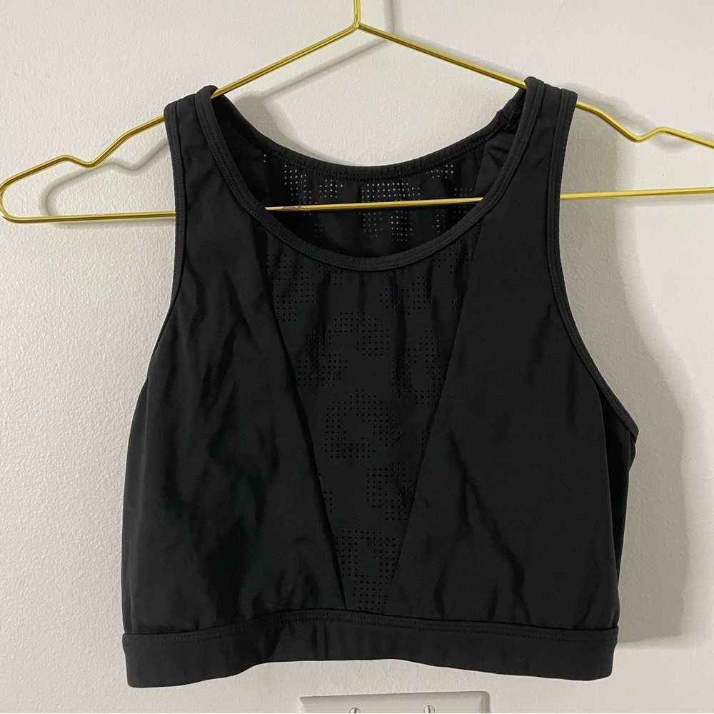 Varley Black Crop Top